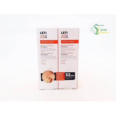 Precio Especial Crema Corporal Leti AT4 2x200ml