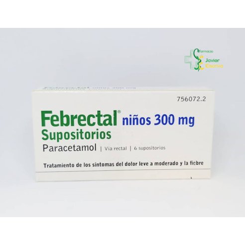 Febrectal Niños 300 mg 6 supositorios