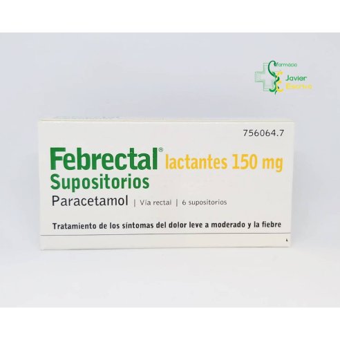 Febrectal Lactantes 150 mg 6 supositorios